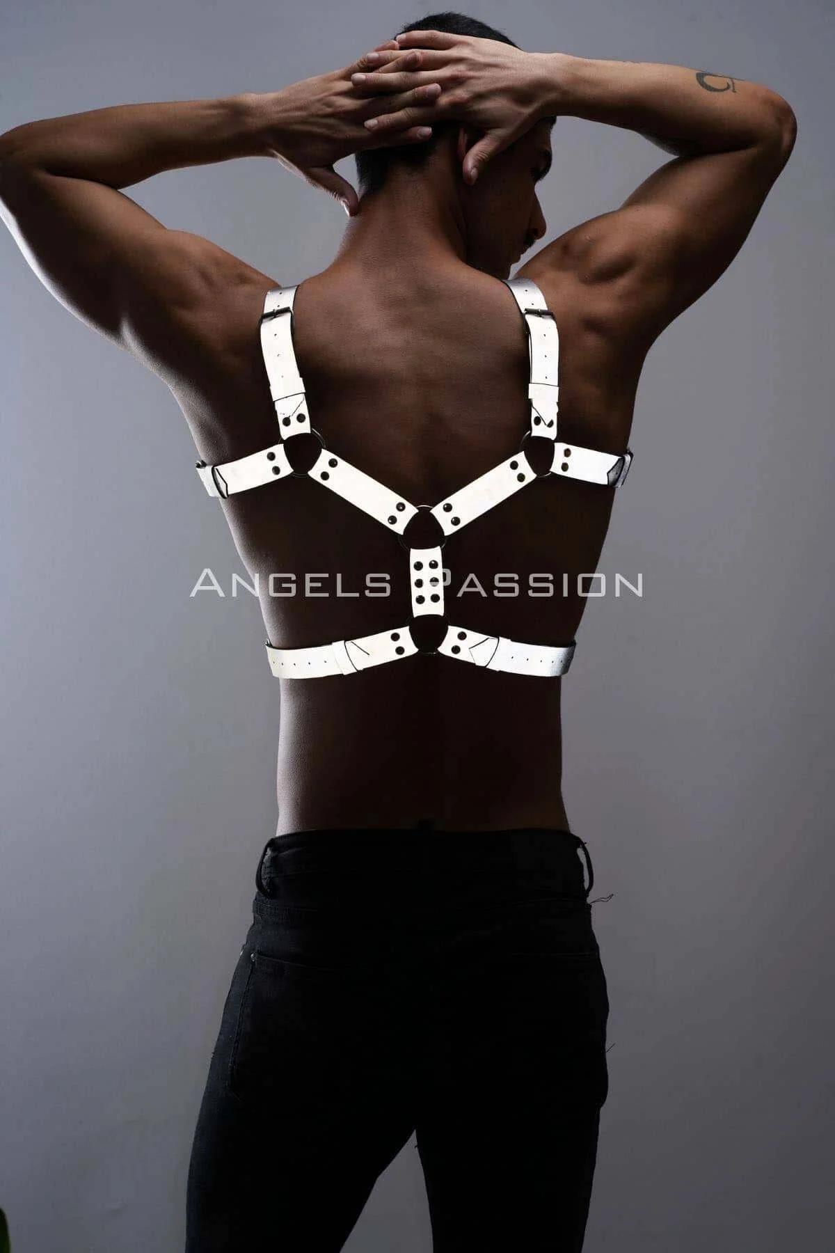 Reflective Chest Harness with O-Ring Accents